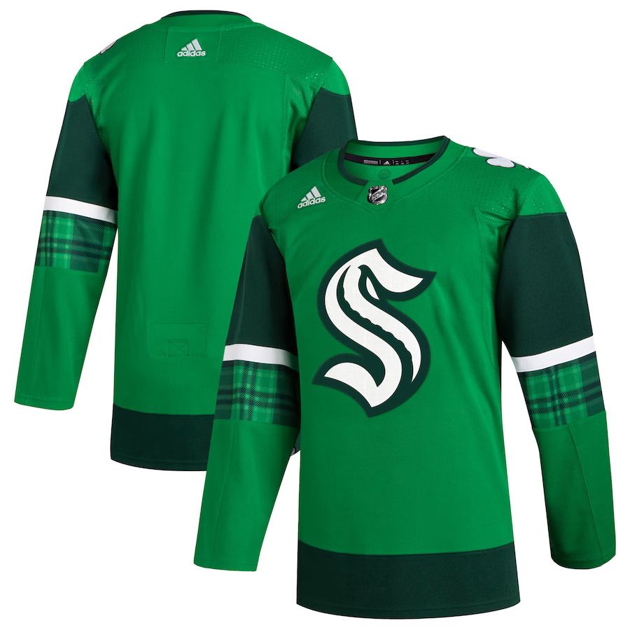 Men Seattle Kraken adidas Kelly Green 2023 St. Patricks Day Primegreen Authentic NHL Jersey->customized nhl jersey->Custom Jersey